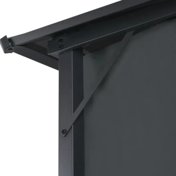 Telte & Lysthuse^Pavillon med gardin aluminium 3 x 3 m sort - Pavillon - Pavilloner - Home & Living