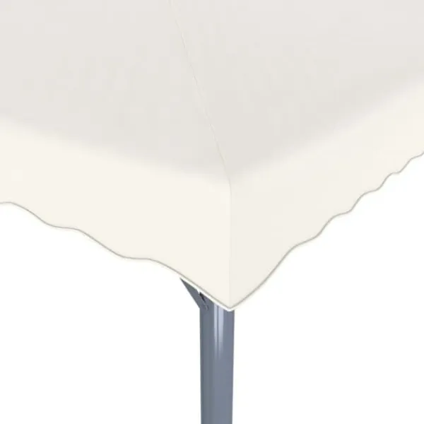 New Pavillon med LED-lyskæder 400x300 cm aluminium cremefarvet - Pavillon - Pavilloner - Home & Living Telte & Lysthuse