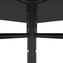 Hot Pavillon med massiv stålkonstruktion - Udendørstelt til fester og sport | Farve: Antracitgrå | Størrelse: 384x281x270 cm Telte & Lysthuse