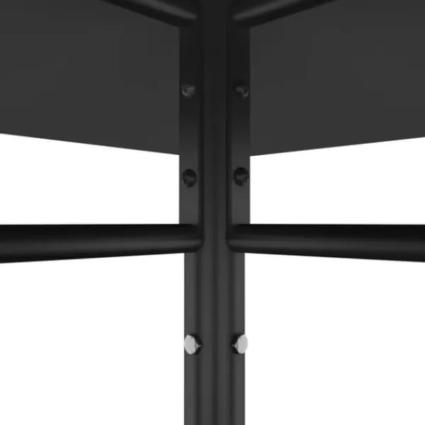 Hot Pavillon med massiv stålkonstruktion - Udendørstelt til fester og sport | Farve: Antracitgrå | Størrelse: 384x281x270 cm Telte & Lysthuse