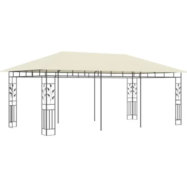 Discount Pavillon med myggenet 6x3x2,73 cm cremefarvet - Pavillon - Pavilloner - Home & Living Telte & Lysthuse