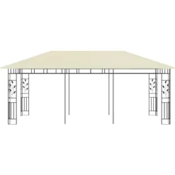 Discount Pavillon med myggenet 6x3x2,73 cm cremefarvet - Pavillon - Pavilloner - Home & Living Telte & Lysthuse