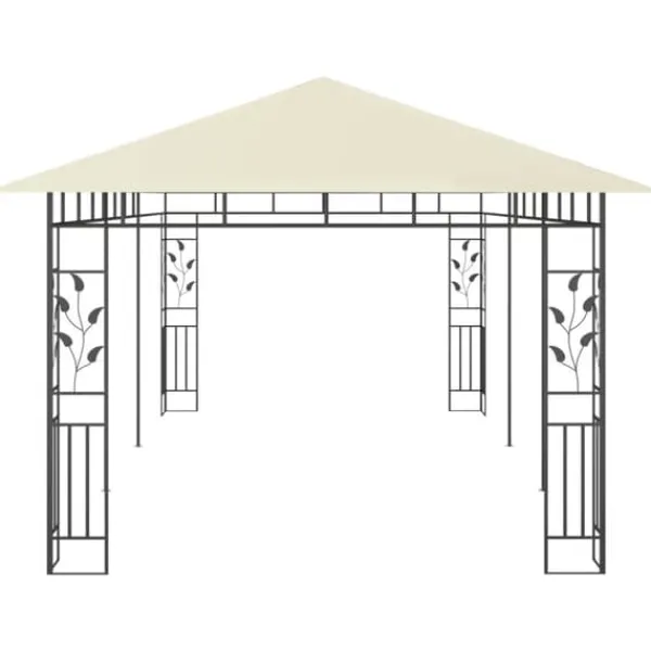 Discount Pavillon med myggenet 6x3x2,73 cm cremefarvet - Pavillon - Pavilloner - Home & Living Telte & Lysthuse