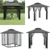 Sale Pavillon med sidevægge 300x300x270 cm stål antracitgrå - Pavillon - Pavilloner - Home & Living Telte & Lysthuse