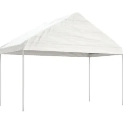 Telte & Lysthuse^Pavillon med tag 8,92x4,08x3,22 m polyethylen hvid - Pavillon - Pavilloner - Home & Living