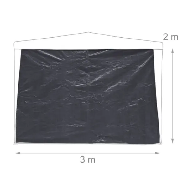 Sale Pavillon sidepaneler, 200x300 cm, grå Telte & Lysthuse