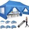 Pavillon, Vandtæt, Nem Montering,Blå Telte & Lysthuse