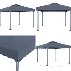 Best Pavillon 300x300 cm aluminium antracitgrå - Pavillon - Pavilloner - Home & Living Telte & Lysthuse