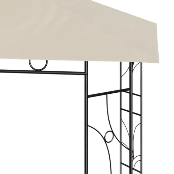 Telte & Lysthuse^Pavillon 3x3 m - Stabilt udendørstelt til fester og picnics | Farve: Creme | Størrelse: 3x3x2,7 m