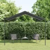 Telte & Lysthuse^Pavillon 3x3 m i stål og vandafvisende stof | Farve: Antracitgrå