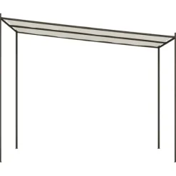 Buer, Spalier, Lysthuse Uden Tag^Pavillon 3x3 m med vandafvisende stof og robust stålramme | Farve: Hvid | Størrelse: 3x3 m