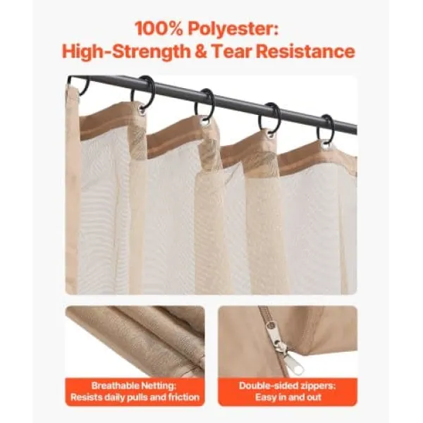 Online Pavillonnet, 275x340x220 cm, Khaki, Netgardin Telte & Lysthuse