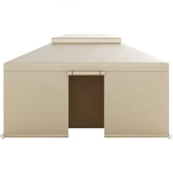 Best Pavillonovertræk, 3,66x4,87 m, Beige, PE, vejrbestandig opbevaring Telte & Lysthuse