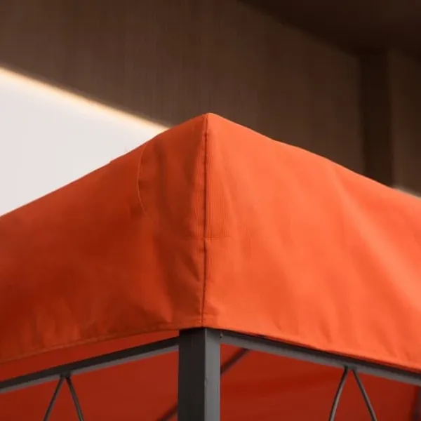 Pavillontag 3x4 m, erstatningstag i polyester, rust­rød Telte & Lysthuse