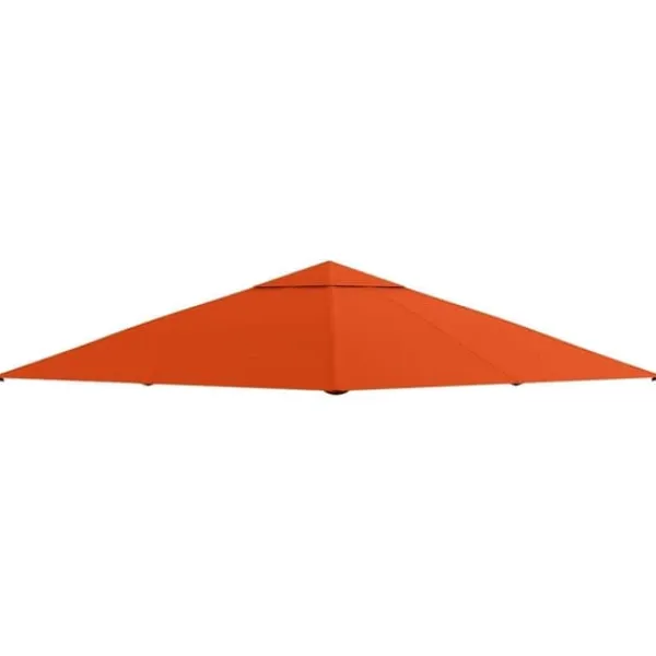 Telte & Lysthuse^Pavillontag 2,98x2,95 m, solbeskyttelse i polyester, orange
