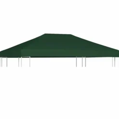 Clearance Pavillontopdække 310 g/m² - Holdbart og vandresistent | Farve: Grøn | Størrelse: 4 x 3 m Telte & Lysthuse