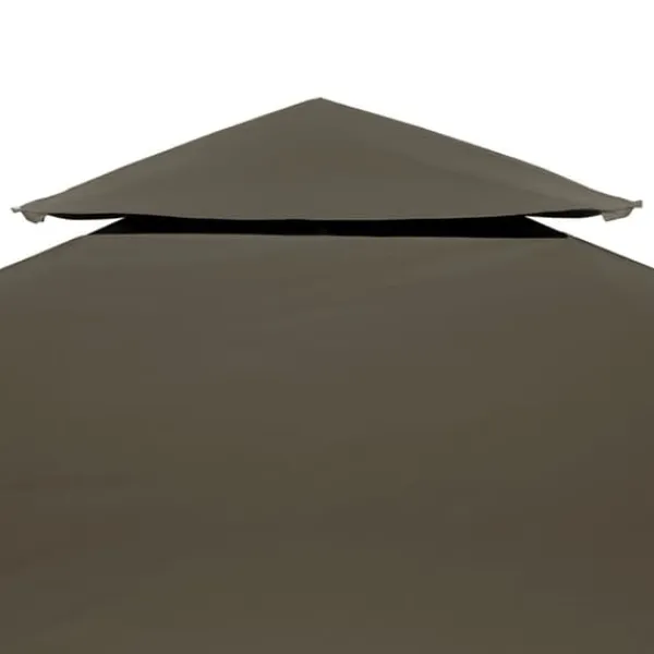 Telte & Lysthuse^Pavillontopdække i 2 lag 3x3 m 310 g/m² gråbrun - Pavillontopdække - Pavillontopdækker - Home & Living