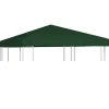 Online Pavillontopdække 3x3 m - Vandresistent polyester | Farve: Grøn | 310 g/m² Telte & Lysthuse