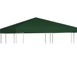 Online Pavillontopdække 3x3 m - Vandresistent polyester | Farve: Grøn | 310 g/m² Telte & Lysthuse