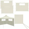Telte & Lysthuse^Pavillonvægge med vinduer 2 stk. Cremefarvet - Pavillonvæg - Pavillonvægge - Home & Living