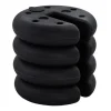 Sale Pavillonvægt, fyldbar op til 5 kg, HDPE, sort, Ø25x6 cm Telte & Lysthuse