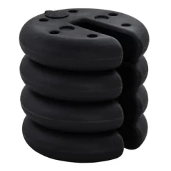 Sale Pavillonvægt, fyldbar op til 5 kg, HDPE, sort, Ø25x6 cm Telte & Lysthuse