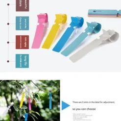 Haveplanter^300pcs planteetiketter plantetræetiketter udendørs vandtæt plastfolie hængende planteskole haveetiketter bunkemarkører genanvendelige