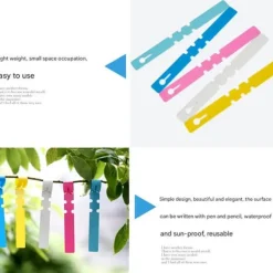 Haveplanter^300pcs planteetiketter plantetræetiketter udendørs vandtæt plastfolie hængende planteskole haveetiketter bunkemarkører genanvendelige
