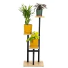 Discount PEAK universal blomsterstander - sort, 3-etagers blomsterstander til 3 potter Plantestativer