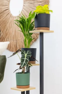 Discount PEAK universal blomsterstander - sort, 3-etagers blomsterstander til 3 potter Plantestativer