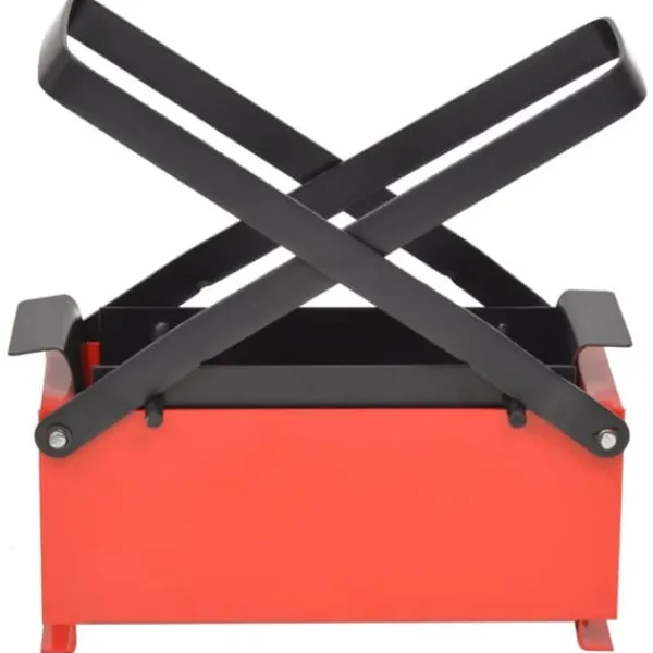 Tilbehør Til Brændeovne & Pejse^Pejseredskaber - Living briketpresser til papir 34x14x14 cm sort og rød
