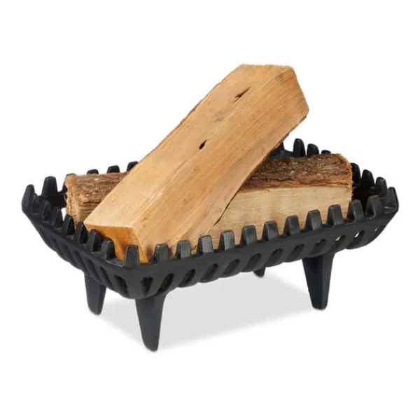 Tilbehør Til Brændeovne & Pejse^Pejsrist, 15x37x26 cm, Sort, Støbejern