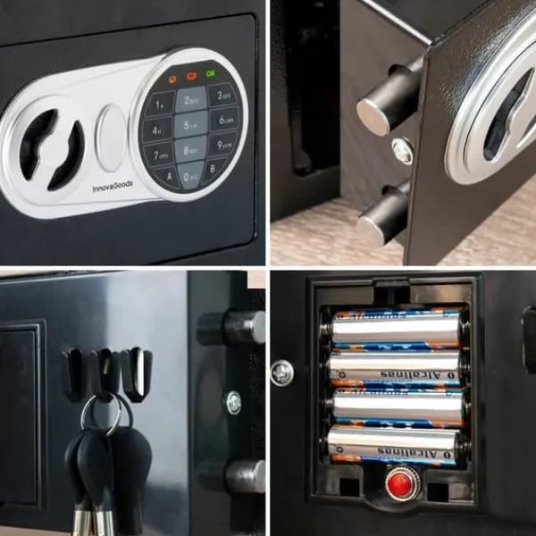 Discount Pengeskab med elektronisk lås Safeck InnovaGoods Pengeskabe