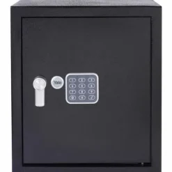 Clearance Pengeskab med elektronisk lås Yale Sort 40 L 39 x 35 x 36 cm Rustfrit stål Pengeskabe