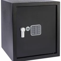 Clearance Pengeskab med elektronisk lås Yale Sort 40 L 39 x 35 x 36 cm Rustfrit stål Pengeskabe