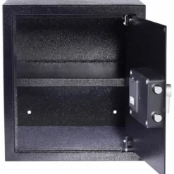 Clearance Pengeskab med elektronisk lås Yale Sort 40 L 39 x 35 x 36 cm Rustfrit stål Pengeskabe