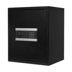 Pengeskabe^Pengeskab/Sikkerhedsboks - Digitalt Tastatur - Stål - Væg- og Gulvmontering - Rustbestandig - 38×31×45 cm - 13,1 kg - Sort