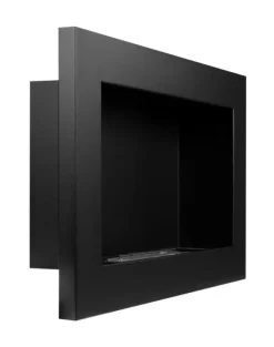 Sale Perfekt til jul julegave Ethanol pejs Bioethanol vægmonteret bioovn 65 x 40 x 12 cm mat sort Biokedel miljøvenlig bioovn Pejse