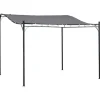 Buer, Spalier, Lysthuse Uden Tag^Pergola pavillon 297x297 cm, metal, grå – terrasse/altan