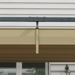 Buer, Spalier, Lysthuse Uden Tag^Pergola 4x3m havepavillon, terrasse tagbeklædning lavet af stål, havepavillon med justerbart tag, fritstående, solafskærmning til terrasse og have, Kh | CDON