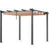Buer, Spalier, Lysthuse Uden Tag^Pergola, 297x297x230 cm, Beige, Aluminium