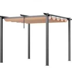 Buer, Spalier, Lysthuse Uden Tag^Pergola, 300x300x230 cm, Beige, Aluminium