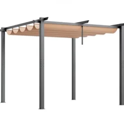 Buer, Spalier, Lysthuse Uden Tag^Pergola, 300x300x230 cm, Beige, Aluminium