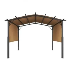 Buer, Spalier, Lysthuse Uden Tag^Pergola, 304.8x304.8x254 cm, Beige, Metal