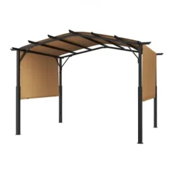 Buer, Spalier, Lysthuse Uden Tag^Pergola, 304.8x304.8x254 cm, Beige, Metal