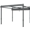 Online Pergola, 358x320x245 cm, Grå Buer, Spalier, Lysthuse Uden Tag