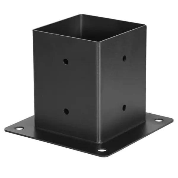 Buer, Spalier, Lysthuse Uden Tag^Pergolabeslagsæt - Kraftige 3-vejs hjørnebeslag - Indre mål 92 x 92 mm - Passer til 10,2 x 10,2 cm stolper - 4 stk - Til træbjælker