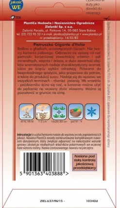 Sale Persilleblad Gigante d'Italia 5g PlantiCo frø Frø
