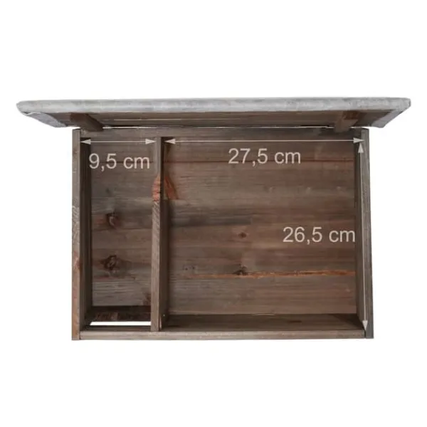 Til Fugle & Småvildt^Pindsvinehus, Træ, 20x45,5x33 cm, Brun