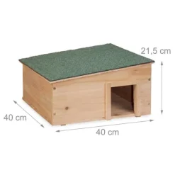 Best Pindsvinehus, 21.5x40x40 cm, Brun Til Fugle & Småvildt